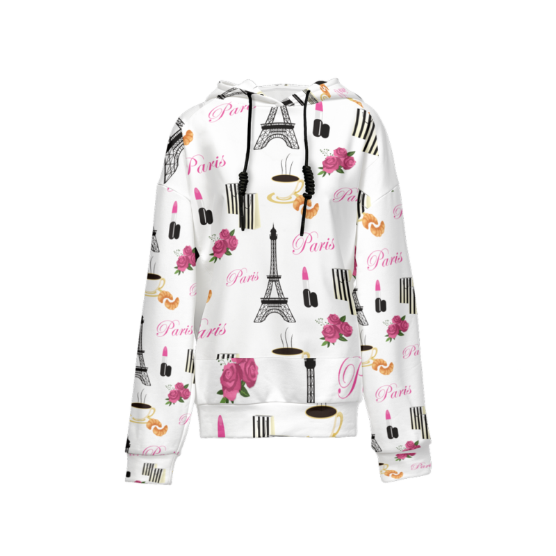 A sweatshirt for women with Paris pattern