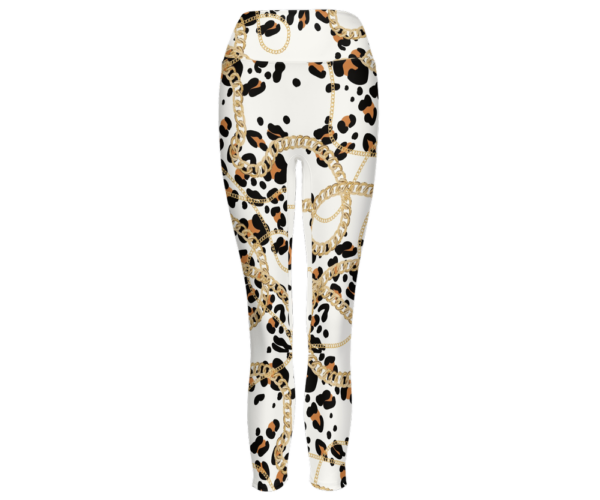 Chained Leopard Couture Leggings