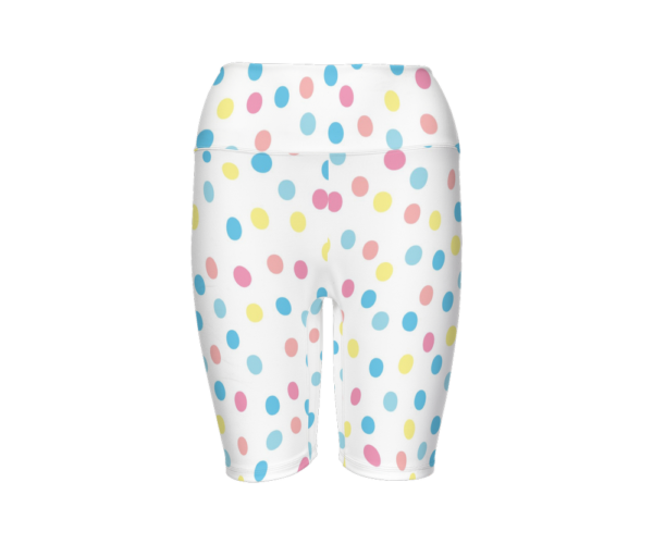 Candy Colored Bike Shorts on a white background