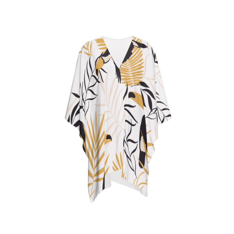 Tucanos tropics womens chiffon wrap on white background