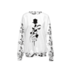 Flora Silhouette Design Womens Sweatshirt