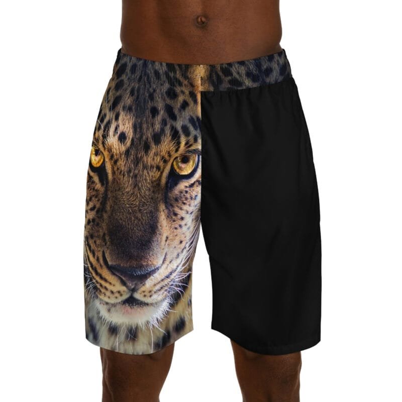 Men's Eye's Of The Leopard Jogger Shorts - Image 3