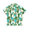 Mens Hawaiian Aqua Hibiscus Shirt