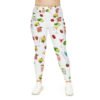 Plus size leggings in white color on white background