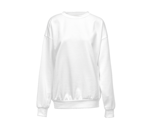 Brilliant White Womens Sweatshirt