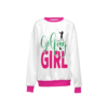 Golfing Girl Sweatshirt on a white background