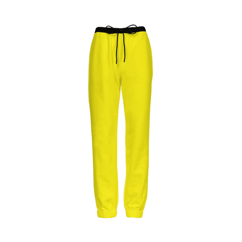 Yellow jogging pants for men and women