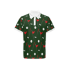 A golf themed shirt with a white collar