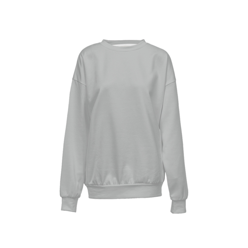 Light Gray Womens Sweatshirt on a white background