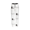 Jogging pants in white and black color on white background