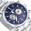 A luxurious watch with a blue color dial