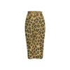 Elegant Leopard Couture Womens Back Split Pencil Skirt