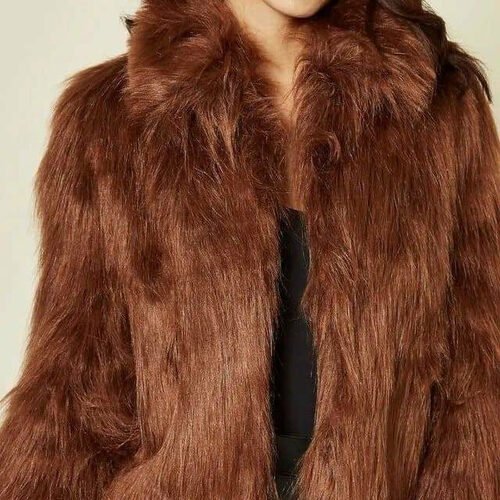 de la creme womens faux fur cropped aviator bomber coat jpg